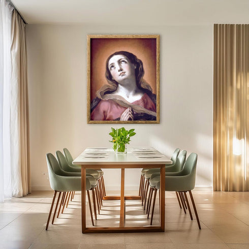 Posterizer 1 pcs-The Virgin in prayer c. 1627 painting poster-Religious Posters-Gifts for Christians -Decor for Church, Sunday School Classroom- u...